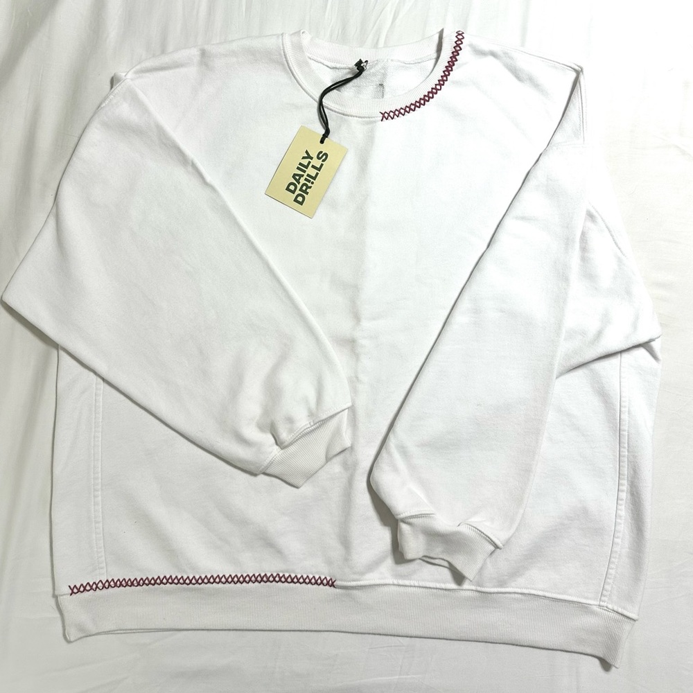 Daily Drills Lover Stitch Oversized Crew